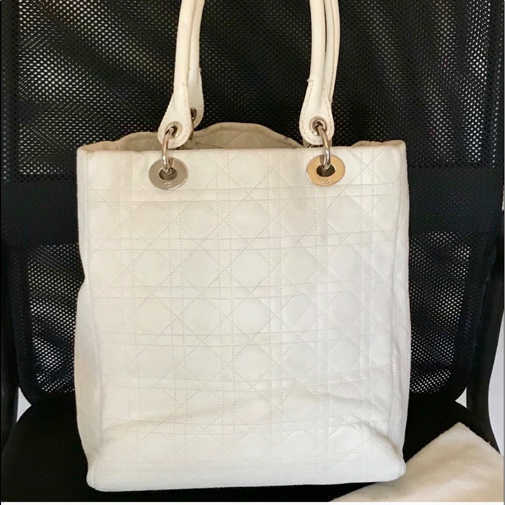 Christian Dior Cannage Quilted Soft Lady Handbag